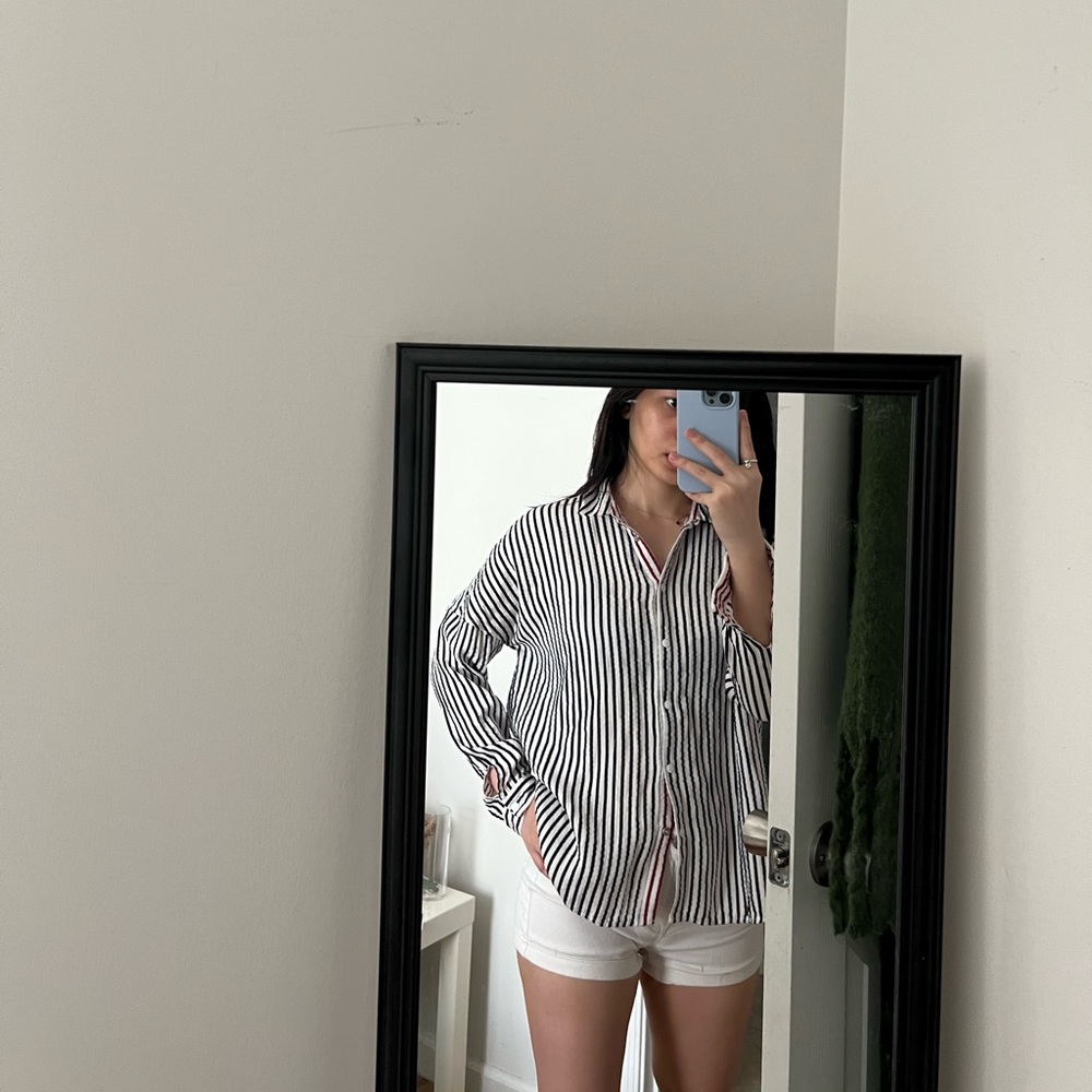 zara reversible shirt